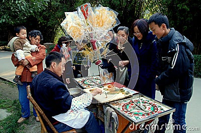 Pengzhou, China: Candy Maker Editorial Stock Photo