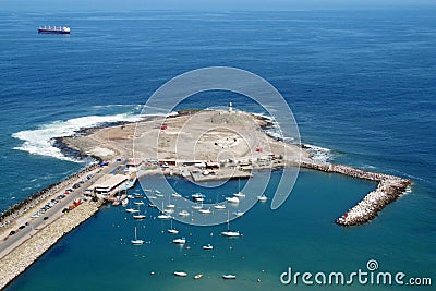 Peninsula in Arica city, Chile Stock Photo