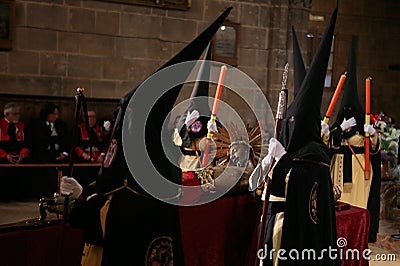 Easter holy week procession in Spain Editorial Stock Photo