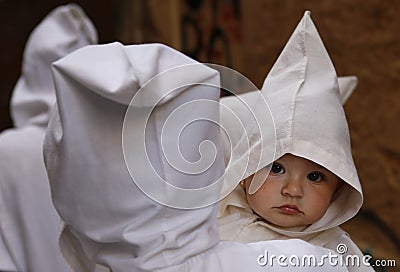 Young easter penitent Editorial Stock Photo