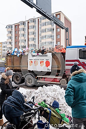 Penkkarit 2018 on Tampere Finland Editorial Stock Photo