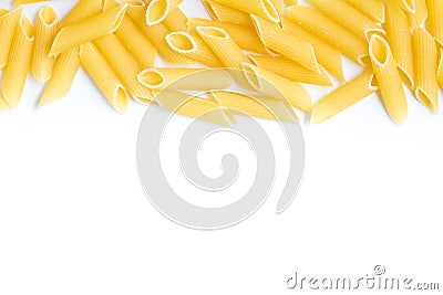 Penne Pasta Frame Stock Photo