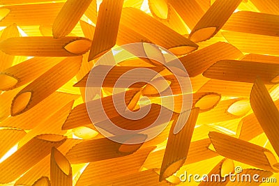 Penne rigate pasta Stock Photo