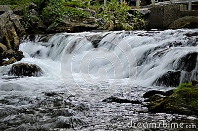 Pennsylvania waterfall with rapids Stock Photo