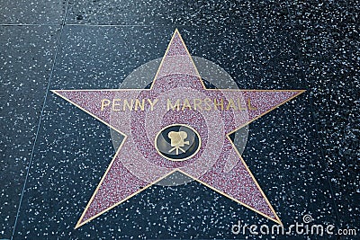 Penny Marshall Hollywood Star Editorial Stock Photo