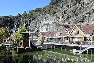 Penny Royal tourist attraction in Launceston Tasmania Australia Editorial Stock Photo