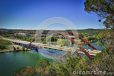 Pennyback Bridge, Austin, Texas Stock Photo