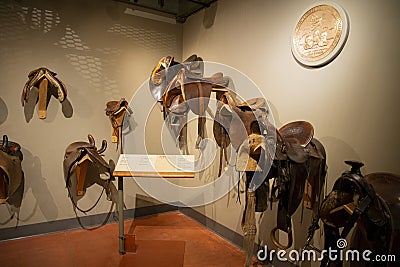 Penrose Heritage Museum Saddle Collection Editorial Stock Photo