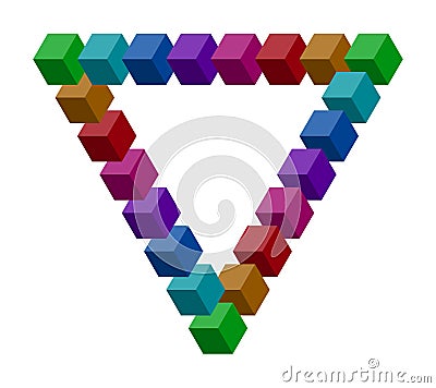 Penrose triangle Vector Illustration