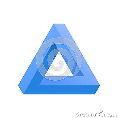 Penrose triangle icon. Vector Illustration