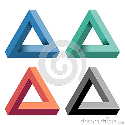 Penrose Triangle. Vector illustration Vector Illustration