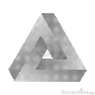 Penrose tribar halftone Vector Illustration