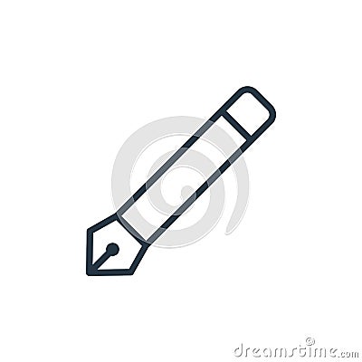 pens icon vector from school and education line concept. Thin line illustration of pens editable stroke. pens linear sign for use Vector Illustration