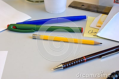 Pens & Pencils Stock Photo