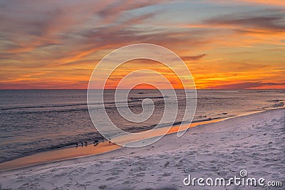 Pensacola Sunset Stock Photo