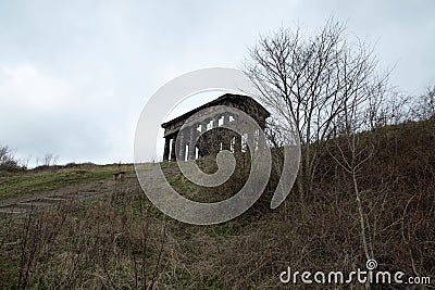 Penshaw Monument - famous landmark in Country Durham, North East England. Stock Photo