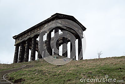 Penshaw Monument - famous landmark in Country Durham, North East England. Stock Photo