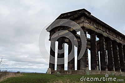 Penshaw Monument - famous landmark in Country Durham, North East England. Stock Photo