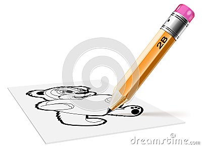 Pensil Vector Illustration