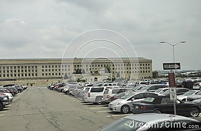 Arlington,Virginia,5th July: The Pentagon building from Arlington in Virginia USA Editorial Stock Photo