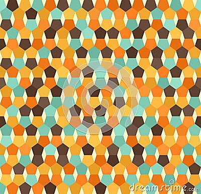 Pentagon pattern. Seamless vector background Vector Illustration