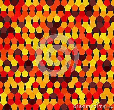 Pentagon pattern. Seamless vector background Vector Illustration