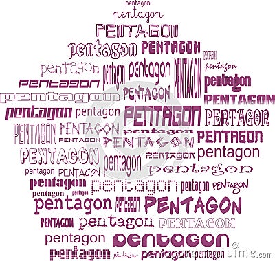 Pentagon of pentagons Vector Illustration