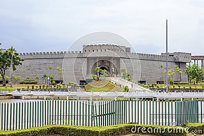 Jakarta, Indonesia, Taman Mini Park - `beautiful Indonesia in miniature`. Indonesian military Museum-Museum Keprajuritan. Editorial Stock Photo