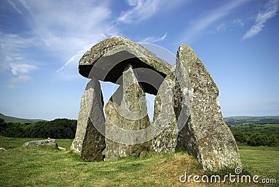 Pentre Ifan burial chamber Stock Photo
