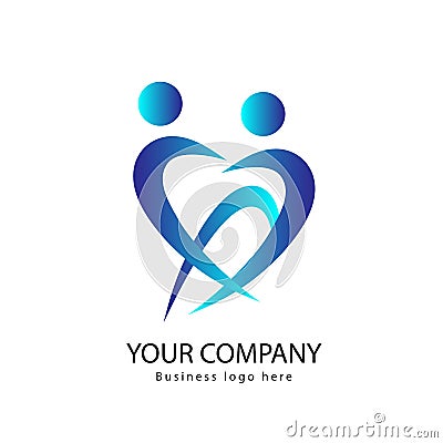 People active together logo Stock Photo