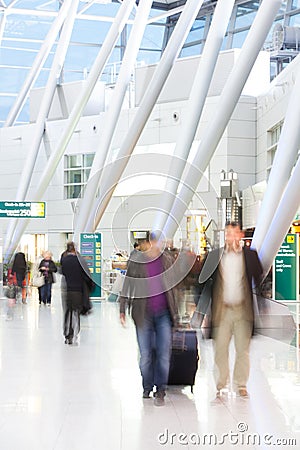 People at the airport Stock Photo