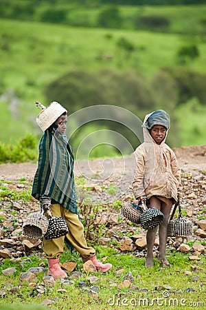 People in AKSUM, ETHIOPIA Editorial Stock Photo