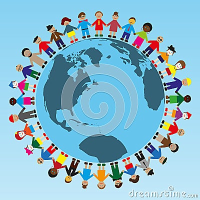 People Around the World Vector Illustration