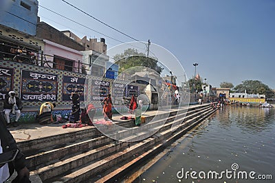 Radha Kund Editorial Stock Photo