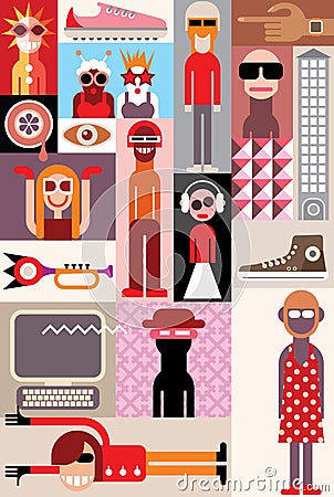 People Vector Illustration