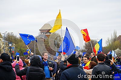 People in Bucharest, Romania Editorial Stock Photo