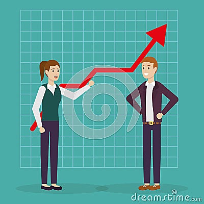 people business success productivity image Cartoon Illustration