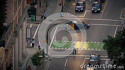 walking over cars