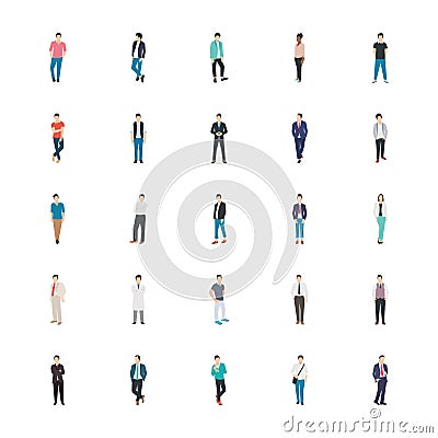 People Character Flat Vector Pack Stock Photo
