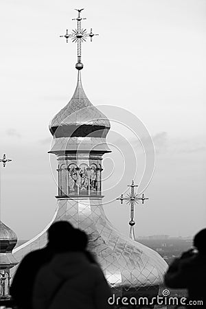 People in the Christian church Stock Photo