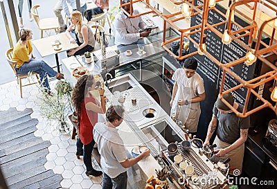 People at the coffee shop Stock Photo