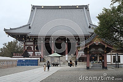 People come to pay homage to holy things in a temple Editorial Stock Photo