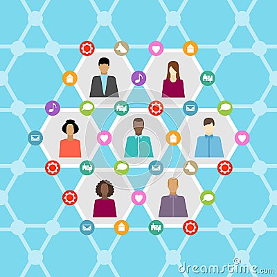 People communication Vector Illustration