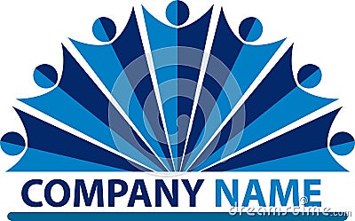 People company logo Stock Photo