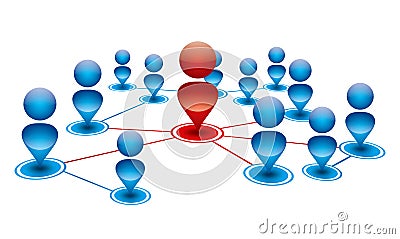 People connection Vector Illustration