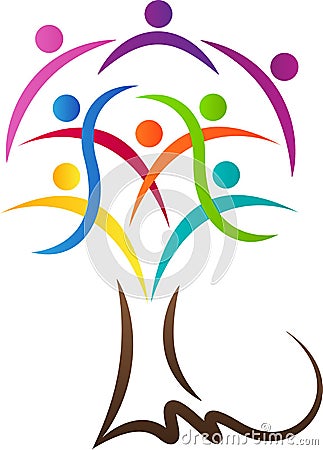 People connection tree Vector Illustration