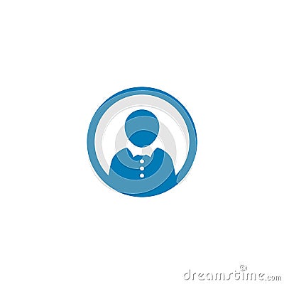 People contact,customer service or call center logo icon Vector Illustration