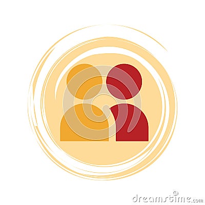 People contact symbol Vector Illustration