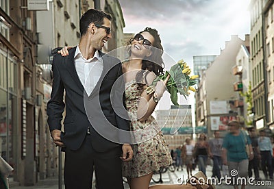 People dating Stock Photo