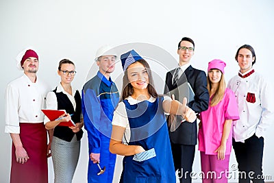 People of different professions Stock Photo